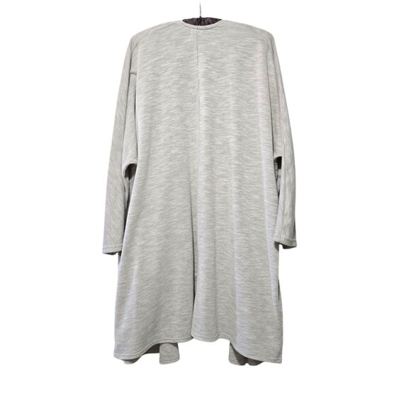 Anthropologie Donni. Open Front Longline Dolman 3/4 Sleeve Cardigan Gray OSFM - Picture 3 of 6